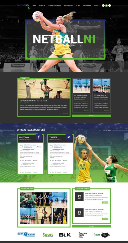 National Netball Governing body website for Northern Irealand